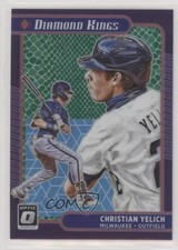 2021 Donruss Optic Diamond Kings Green Dragon Prizm 87/88 Christian Yelich 0l6z