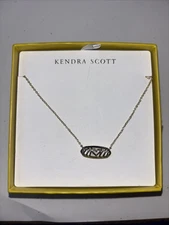 Kendra Scott Gold Mom Script Pendant Necklace