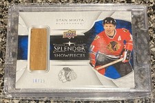 2017-18 UD Splendor Showpieces Stan Mikita /15 Stick Chicago Blackhawks NHL 