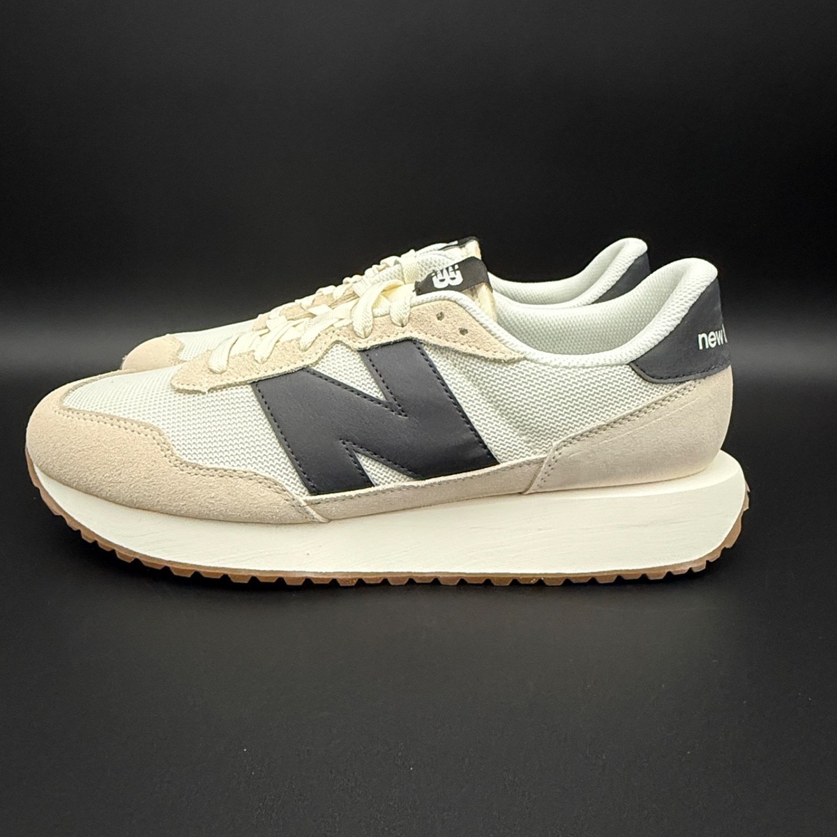 New Balance 237 White Black Beige MEN MS237WB | eBay