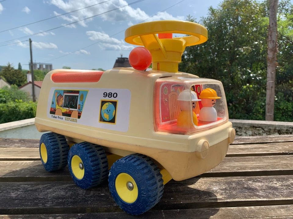 526G⚜️ Ancien Véhicule Fisher Price Explorer Le Porteur Vintage Camion Réf: 980 - Photo 1/4