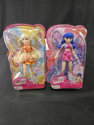 Playmates Winx Club 2025 Stella & Musa Fairy Transformation Doll Lot Damaged Box
