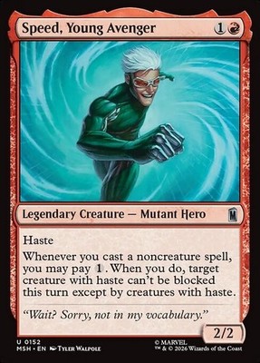 Magic - Speed, Young Avenger - Uc/Leg. Kreatur -  Marvel Super Heroes - EN/NM
