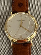 IWC International Schaffhausen Watch Manual Cal 89 Solid Gold 18k Nice