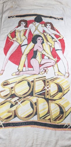 vtg Franco Solid Gold Dancers TV Series Beach Towel 1980s 55.5"x27. 5" READ - Picture 2 of 14