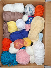 Konvolut Wolle  ca. 2 kg Häkeln Stricken Puppensachen Amigurumi Baumwolle Acryl