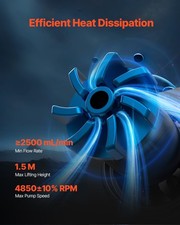 New CPU Liquid Cooler, AIO CPU Water Cooler - 120mm PWN Fans Pump, CNewtomizab