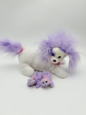 Puppy Surprise Plush Babies Puppies Kittens Stuffed Toy Purple Spotted 12"