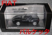 1 43 Fiat Barchetta Black Cabriolet FIAT
