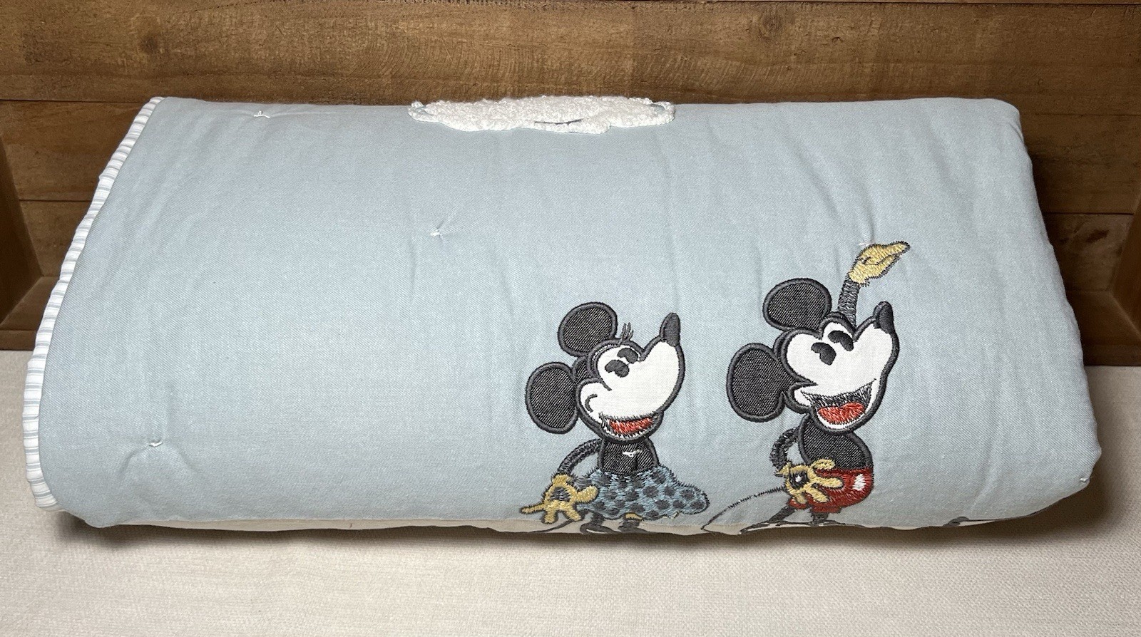 Pottery Barn Kids Disney Home x Sanderson Mickey Mouse  Toddler Quilt No Mono
