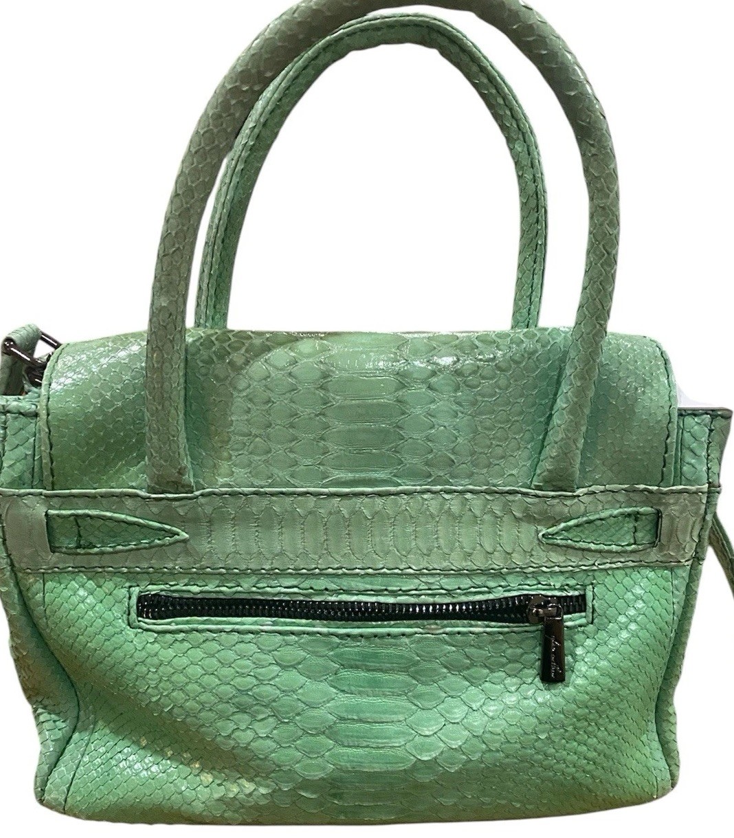 Glen Arthur Python Snakeskin Handcrafted Dyed Vin… - image 4