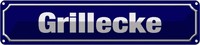 Blechschild 10X46 Cm Grillecke Grillen Essen Trinken Deko Geschenk Metall Schild