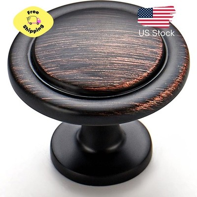 25 Pack 1-1/4 Inch Kitchen Cabinet Knobs Oil-Rubbed Bronze Zinc