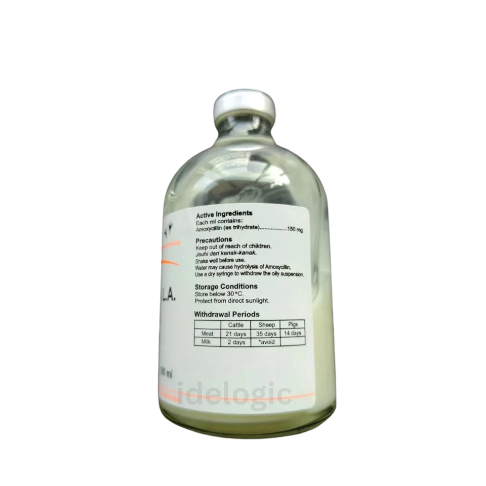 Novamox 15% L.A. Injection 100ml Amoxycillin Veterinary Antibiotic for Animal 1x - Image 2 of 4