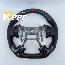Custom Carbon Fiber Steering Wheel Black Leather Fit For Acura Tl 2004 2005 2006 Custom Carbon Fiber Steering Wheel Black Leather Fit For Acura Tl 2004 2005 2006