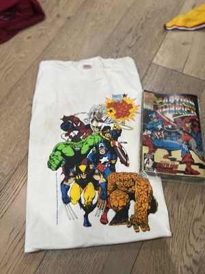 Vintage Marvel Comics Mega tour 1993  Tour T shirt XL plus 5 Bonus Mavel Books  