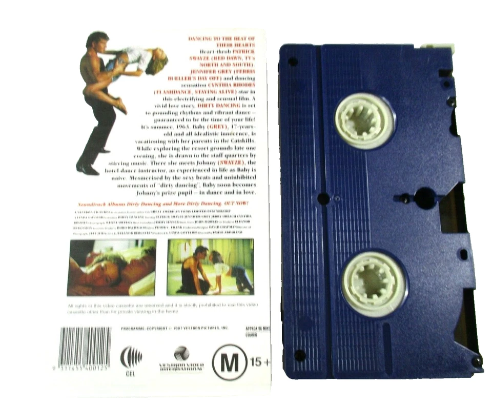 Dirty Dancing VHS M15+ PAL 1987 Vestron Pictures Starring Patrick Swayze Tested - Image 2 of 4