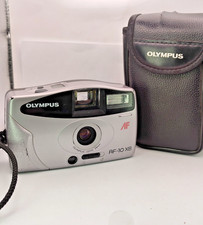 Olympus AF-10 XB Date 35mm Film Point and Shoot Camera Silver Tested