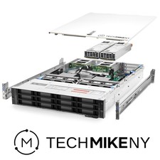 Dell PowerEdge R740xd Server 12-Bay 2x Gold 6132 2.60Ghz 28-Core 64GB RAM Rails