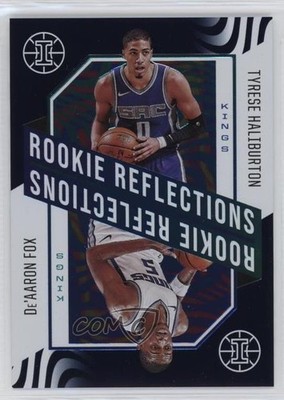 2020 Panini Illusions Sapphire 30/149 De'Aaron Fox Tyrese Haliburton #12 RC 10ek