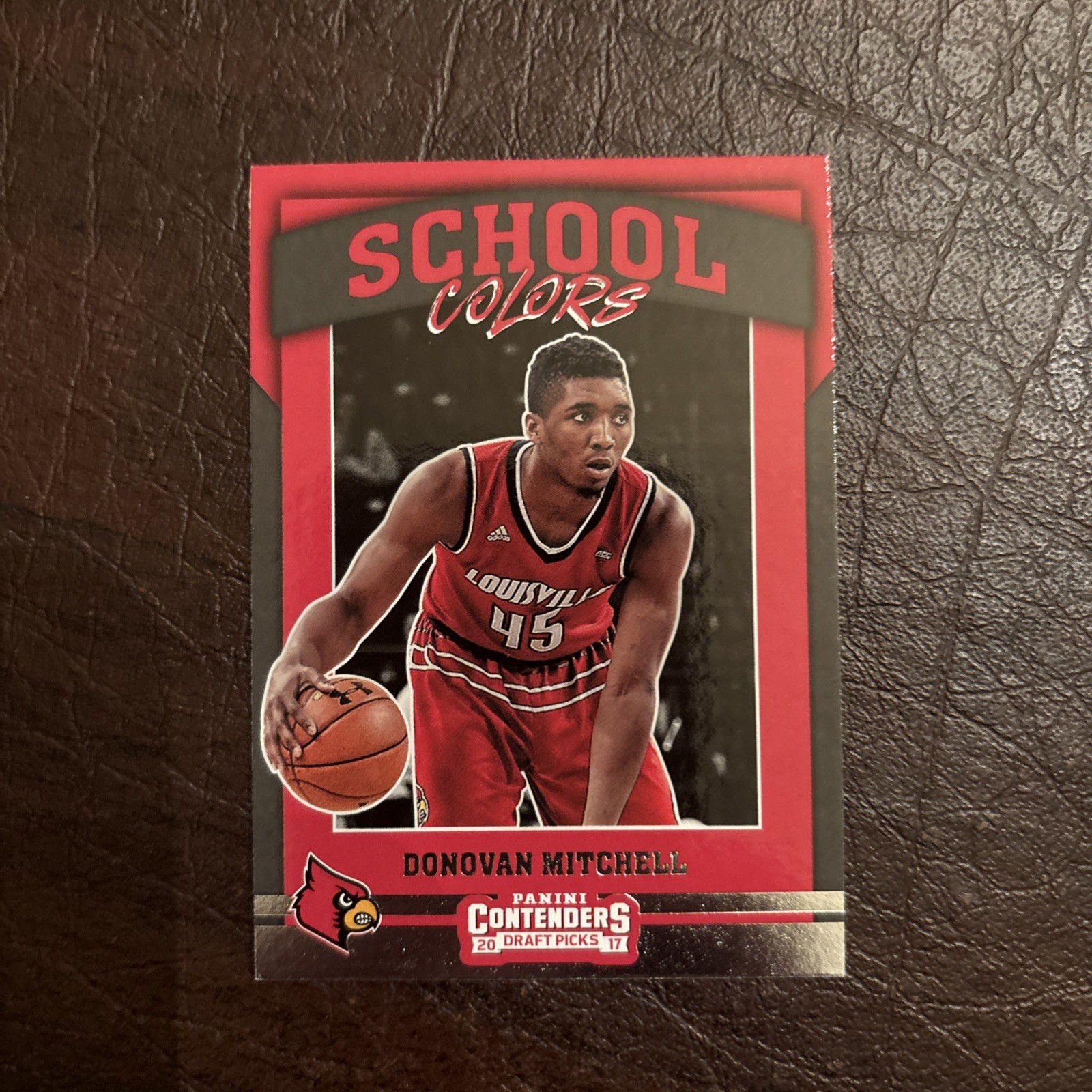 2017-18 Contenders Draft Picks Donovan Mitchell School Colors RC #29 Cardinals
