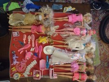 huge vintage barbie lot 60s-90s 9 dolls Barbie with accessories baby and child