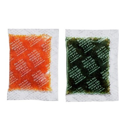 30 Packets 20 Gram Rechargeable Silica Gel, Orange to Dark Green, Desiccant