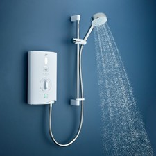 Mira Sport Max Airboost Electric Shower - 10.8kW White & Chrome 1.1746.828