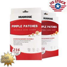216 Pimple Patches Dots Hydrocolloid Acne Spot Stickers Cystic Acne Patch Heal
