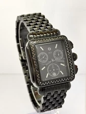 Michele Deco Noir Diamonds Black Women’s Watch Chronograph MW06A02E1937