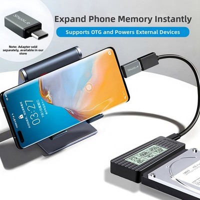 auf USB 31 Konverter Adapter für 25 und 35 Zoll HDD SSD mit 5Gbps Geschwindigke