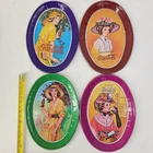 Lot of 4 Vtg Coca-Cola Small Oval Mini Tin Tip Trays 6in x 4.5in