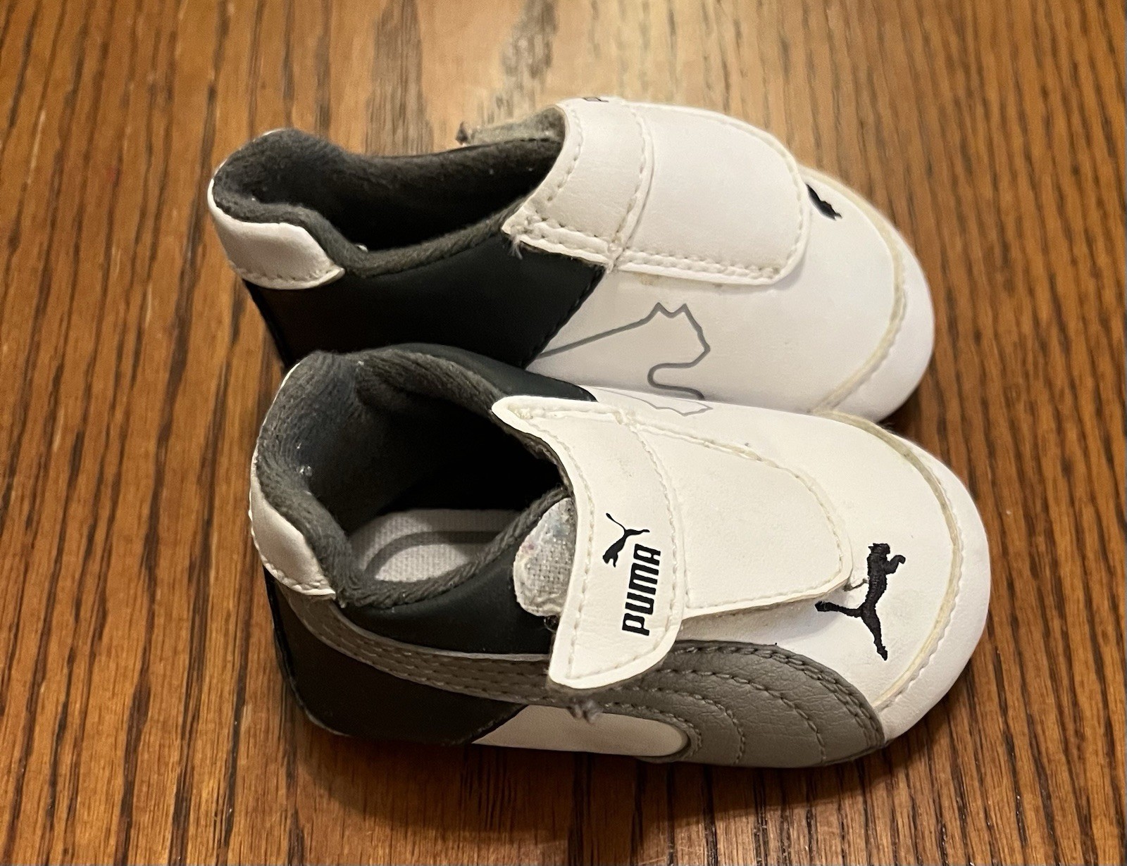 PONY Scarpe culla PUMA bianco blu navy taglia 2