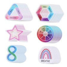 36PCS Anxiety Sensory Stickers,6 Styles Calm Paster Tactile Fidget Textured