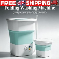 52L Folding Portable Washing Machine Clothes Spin Dryer Bucket Large Capacity UK