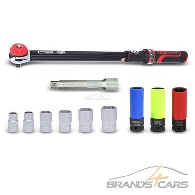 KS TOOLS 1/2'' ERGOTORQUE Drehmomentschlüssel-Satz, 20-200Nm, 11-tlg