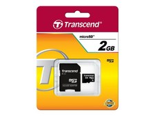 Transcend TS2GUSD 2GB MicroSD NAND 20MB/s 13MB/s Black 10000 insertion/removal