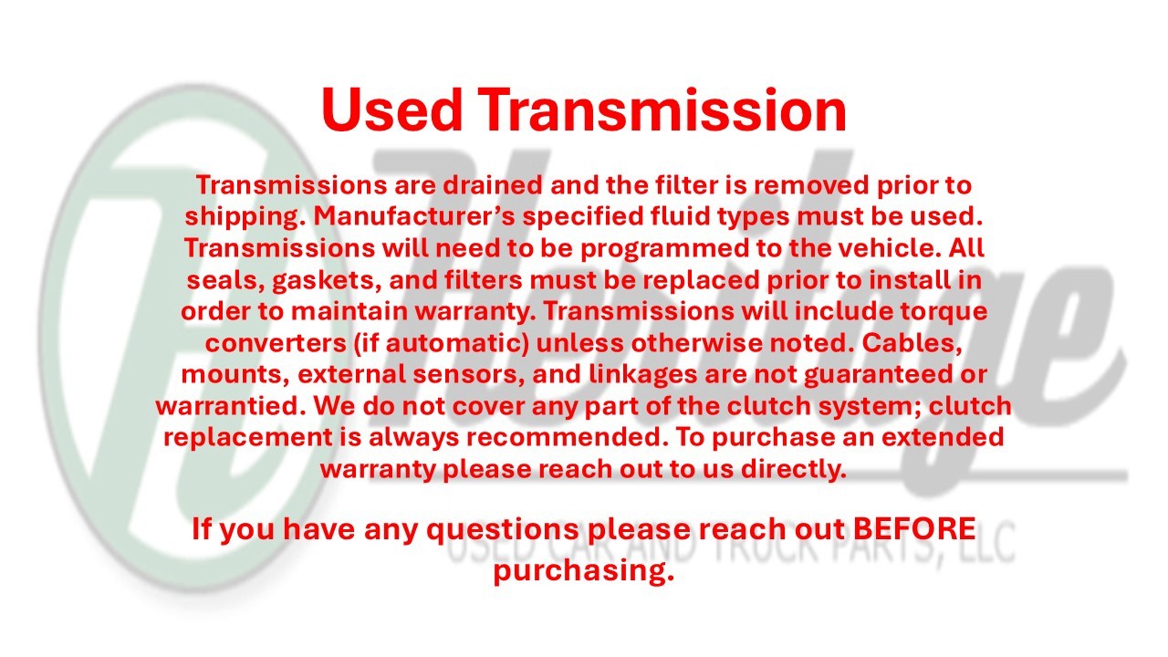 2014 Maserati GHIBLI OEM Automatic Transmission Assembly AWD