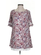 Naif Women Red Short Sleeve Blouse S Petites