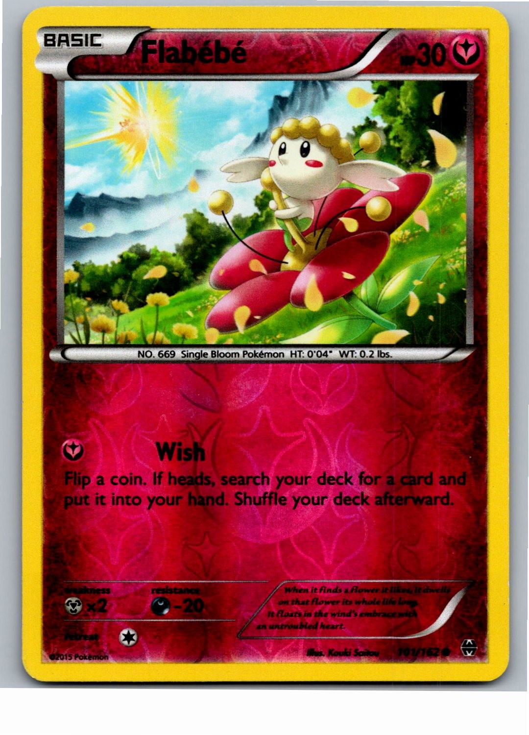 Flabebe Common XY - BREAKthrough 101/162 Reverse