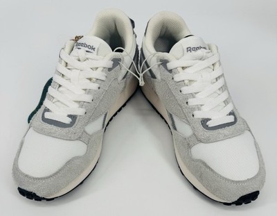 NEW Reebok Women Classic Legacy Suede Ortholite Comfy Sneakers Grey White Sz 8.5