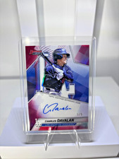 2025 Bowman's Best Charles Davalan Red Auto 5/5 #B25-CDAV Dodgers
