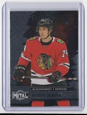 2020-21 Skybox Metal Universe Nicolas Beaudin Rookie Chicago Blackhawks #104