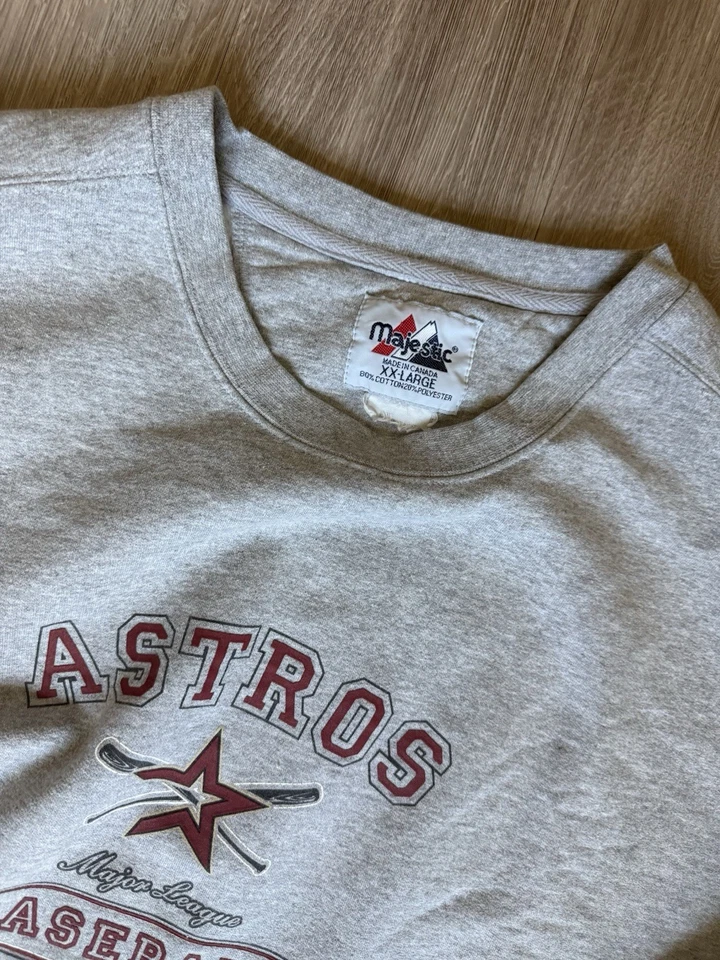 Sudadera vintage majestuosa de los Astros de Houston para hombre talla XXL hecha en Canadá Foto 2 de 4