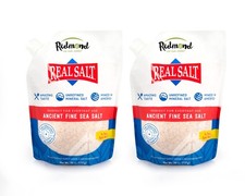 REDMOND Real Sea Salt - Gluten Free Fine, 26 Ounce Pouch 2 Packs 