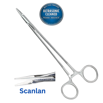 SCANLAN 6006-32 Surgical Diamond Dust Micro Needle Holder Straight