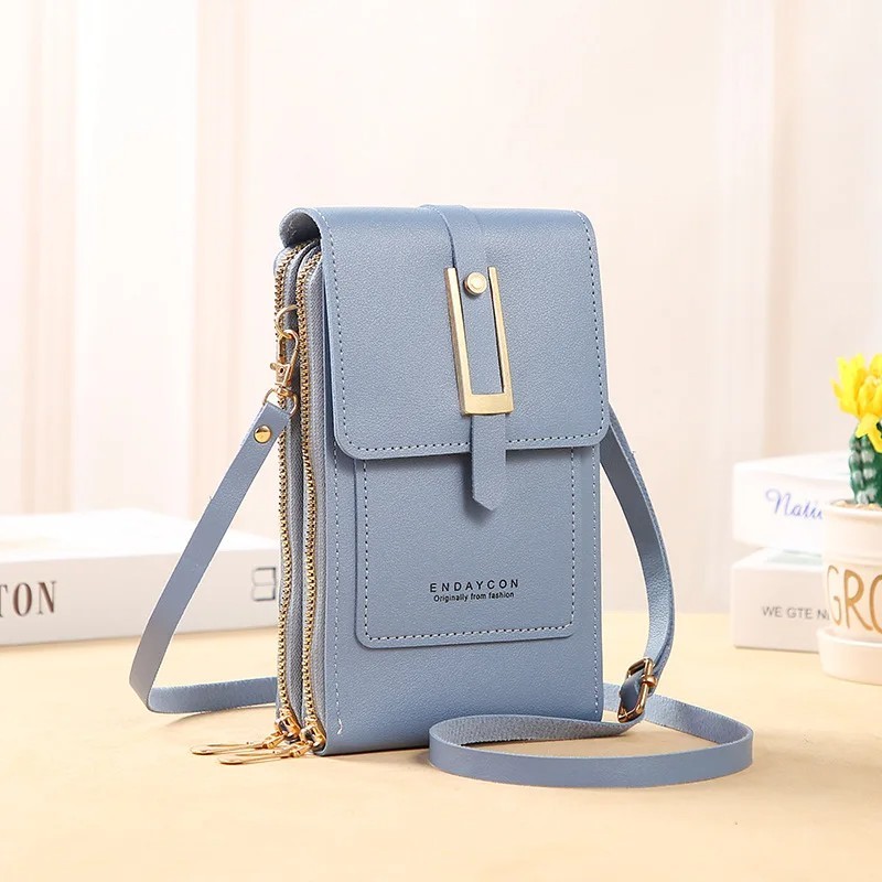 Women PU Leather Phone Bag Crossbody Wallet Touch Screen Card Holder Shoulder