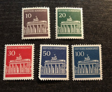 Brandenburger Tor Mi 506 - 510 postfrisch komplett, 50er leicht beschädigt