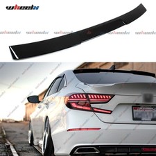 Rear Window Roof Wing Spoiler For 2018-2022 10th Honda Accord Glossy Black Abs