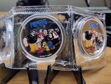 SAMOA 2 DOLLAR " POPEYE GROUP " 1 UNZE .999 TYP PROOF SILBER (nur 2.000 )